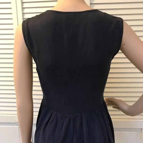 Steven Alan Colorblock Silk & Linen Blend Maxi Dress SP - Picture 9 of 12